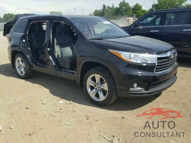 TOYOTA HIGHLANDER 2016 - 5TDDKRFH8GS243768