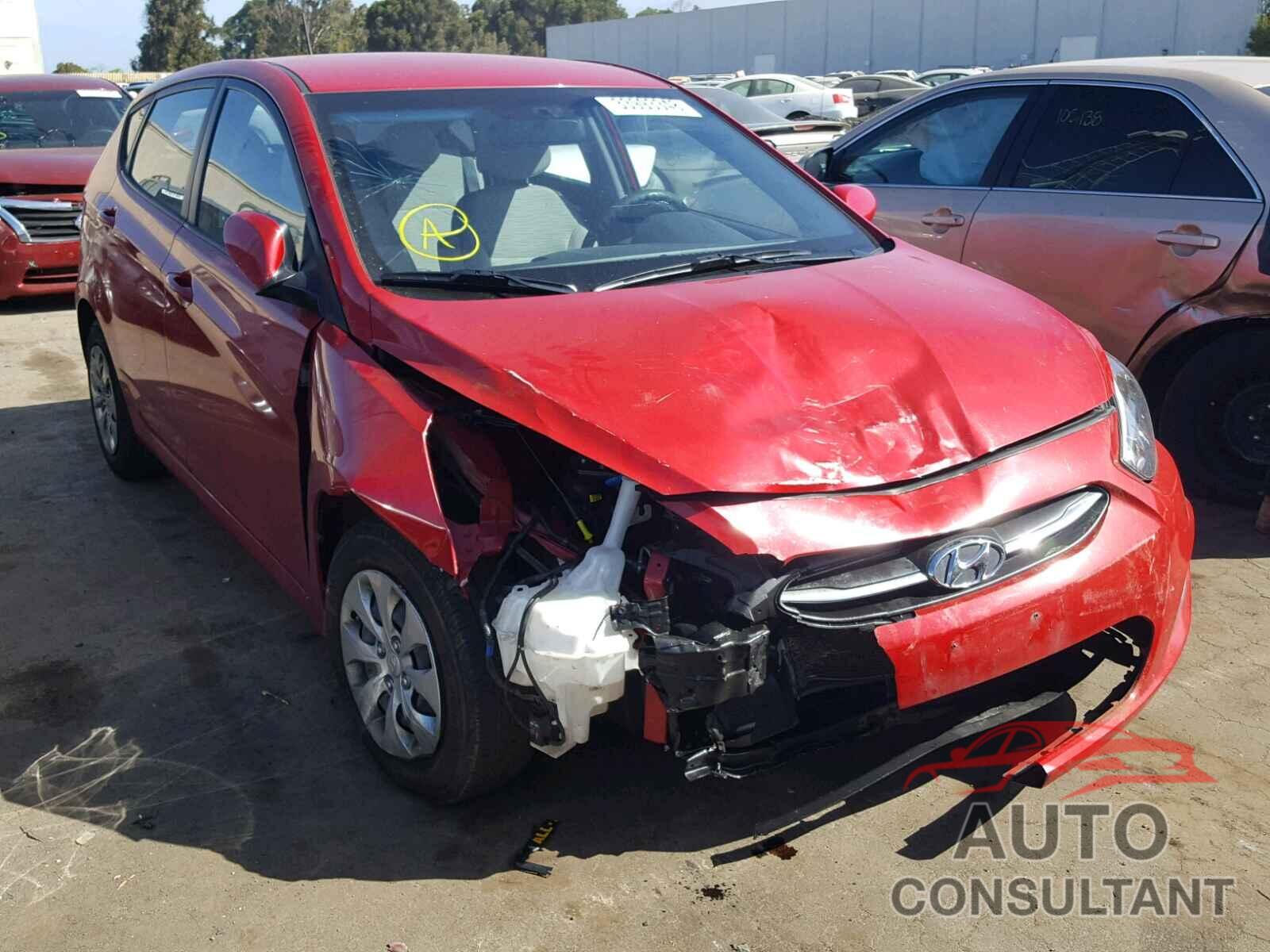 HYUNDAI ACCENT 2016 - KMHCT5AE9GU255269