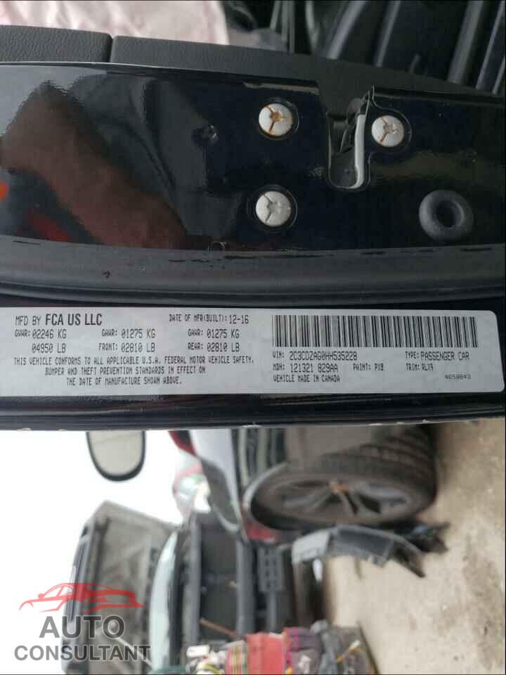 DODGE CHALLENGER 2017 - 2C3CDZAG0HH535228