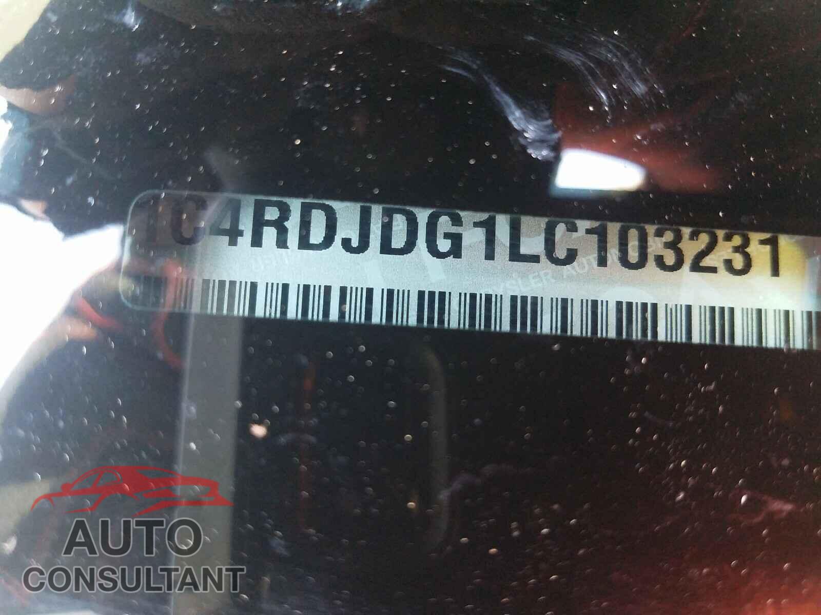 DODGE DURANGO 2020 - 1C4RDJDG1LC103231