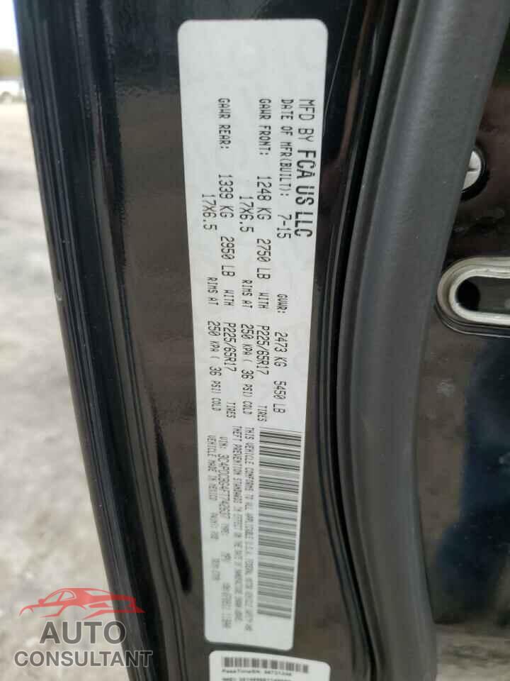 DODGE JOURNEY 2015 - 3C4PDCBG4FT742637