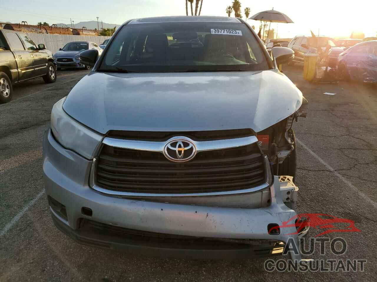 TOYOTA HIGHLANDER 2016 - 5TDZARFH9GS020955