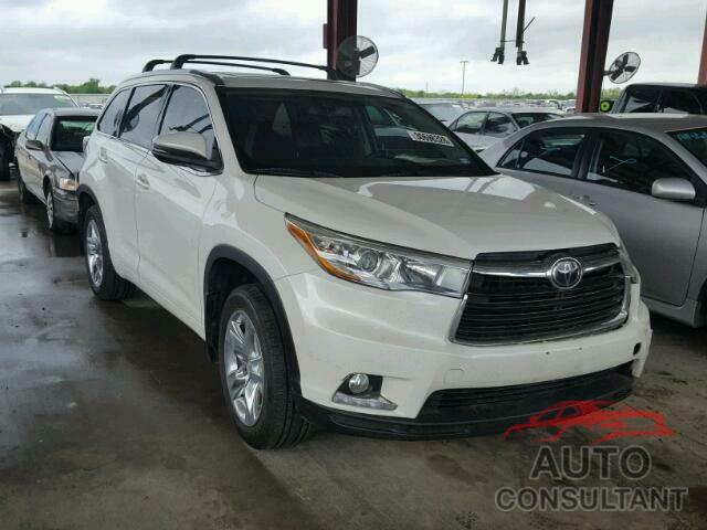 TOYOTA HIGHLANDER 2015 - 5TDDKRFH9FS118793