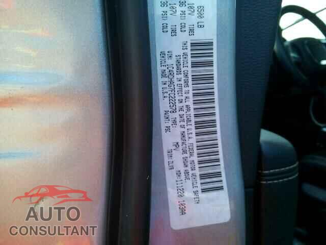 DODGE DURANGO 2015 - 1C4RDHAG7FC222578