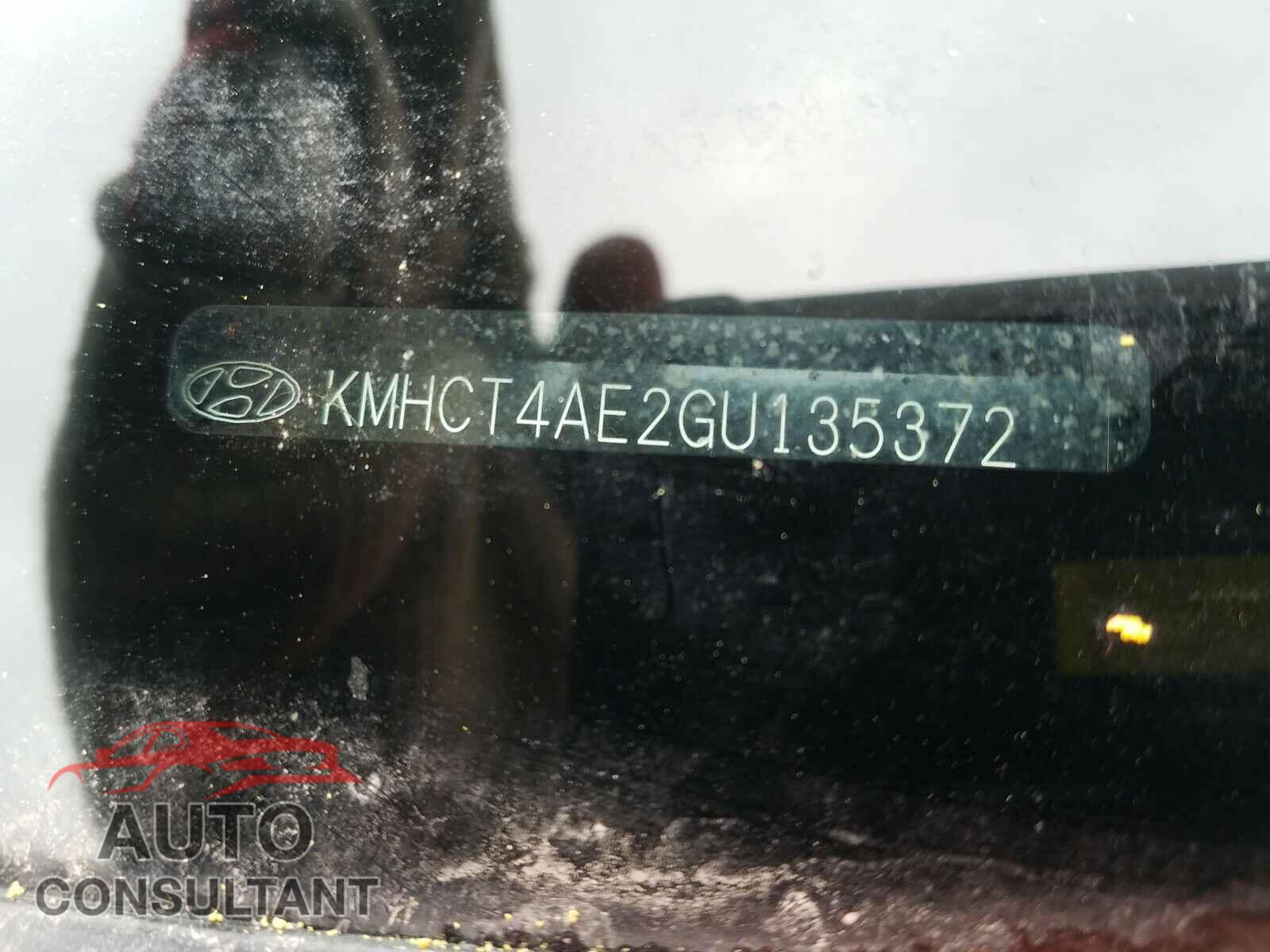 HYUNDAI ACCENT 2016 - KMHCT4AE2GU135372