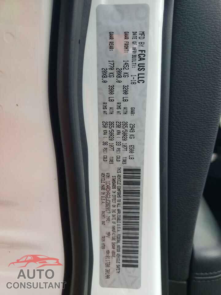 DODGE DURANGO 2018 - 1C4RDHAG2JC282017