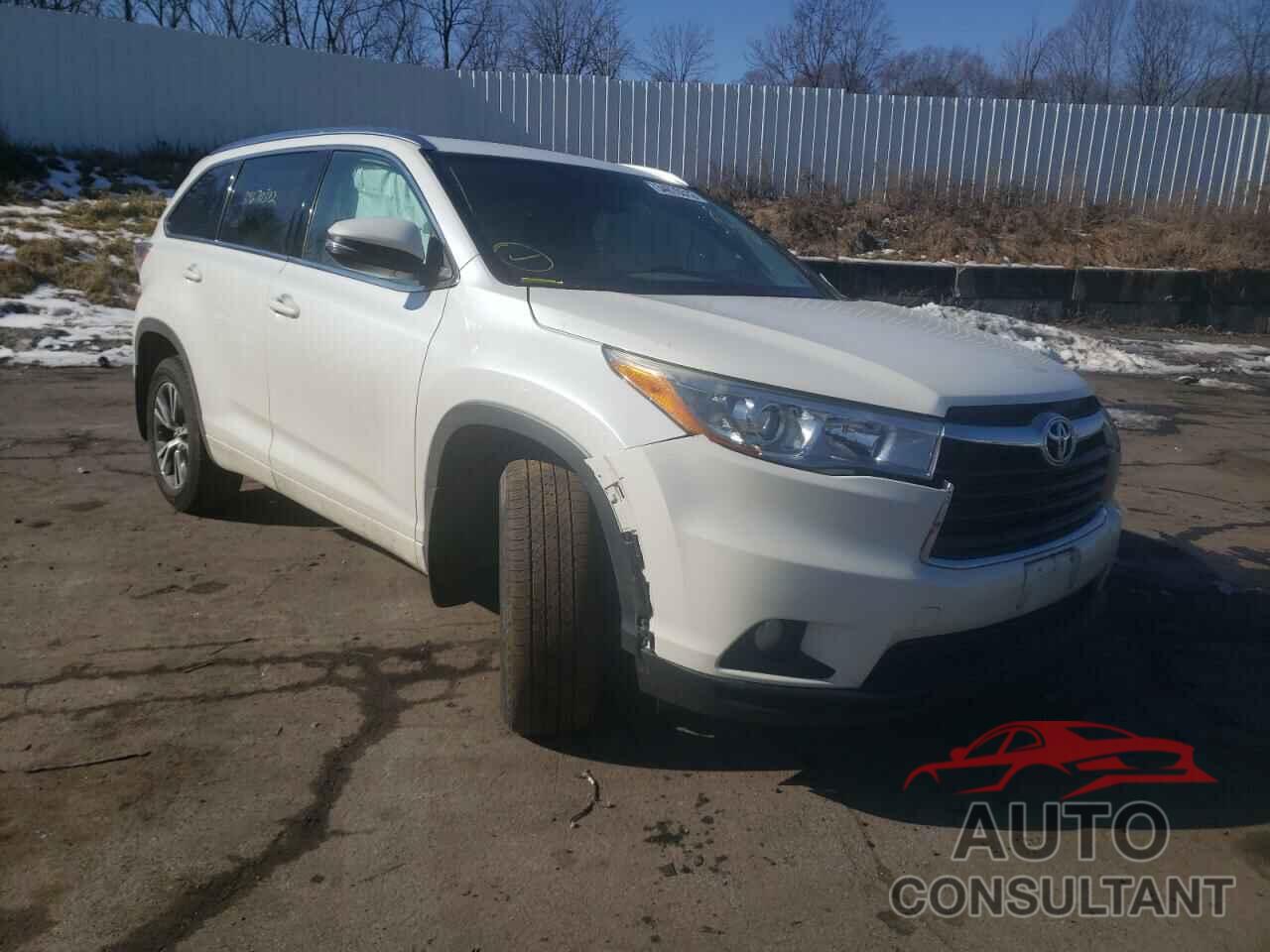 TOYOTA HIGHLANDER 2016 - 5TDJKRFH2GS287445