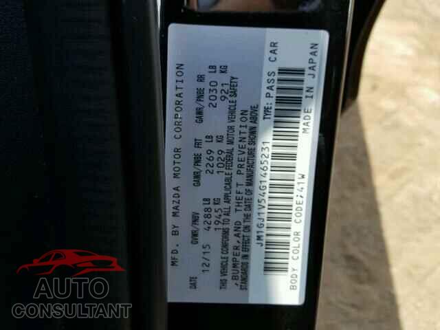 MAZDA 6 2016 - JM1GJ1V54G1465231