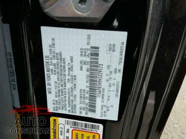 FORD MUSTANG 2017 - 1FA6P8TH9H5229173