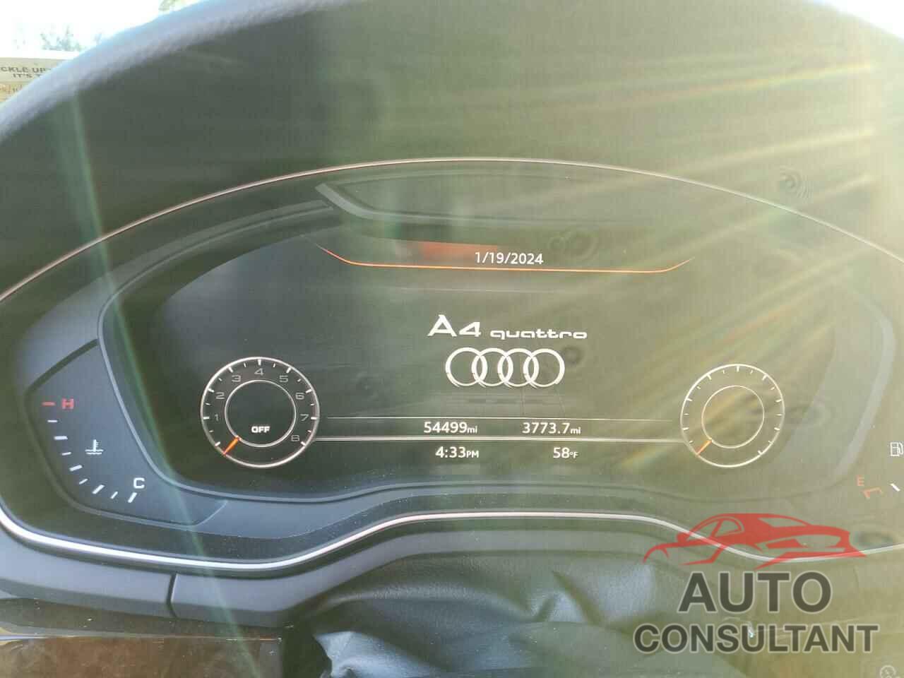 AUDI A4 2019 - WAUENAF4XKA003778