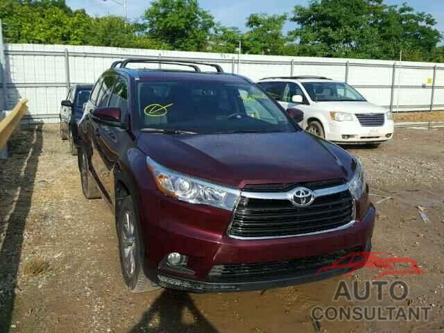 TOYOTA HIGHLANDER 2015 - 5TDJKRFH0FS151586