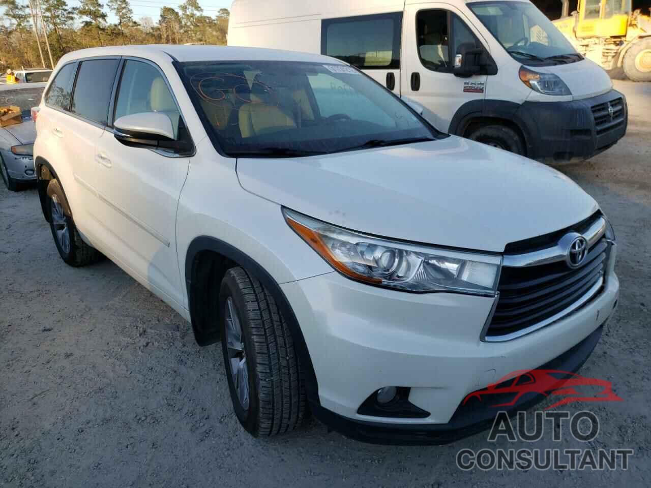 TOYOTA HIGHLANDER 2016 - 5TDZKRFH8GS169998