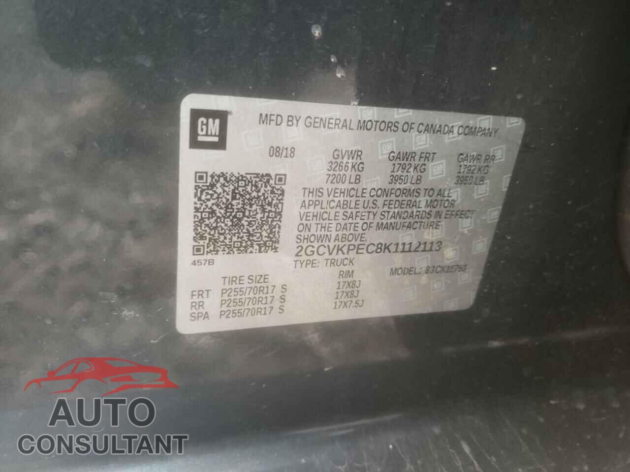 CHEVROLET SILVERADO 2019 - 2GCVKPEC8K1112113