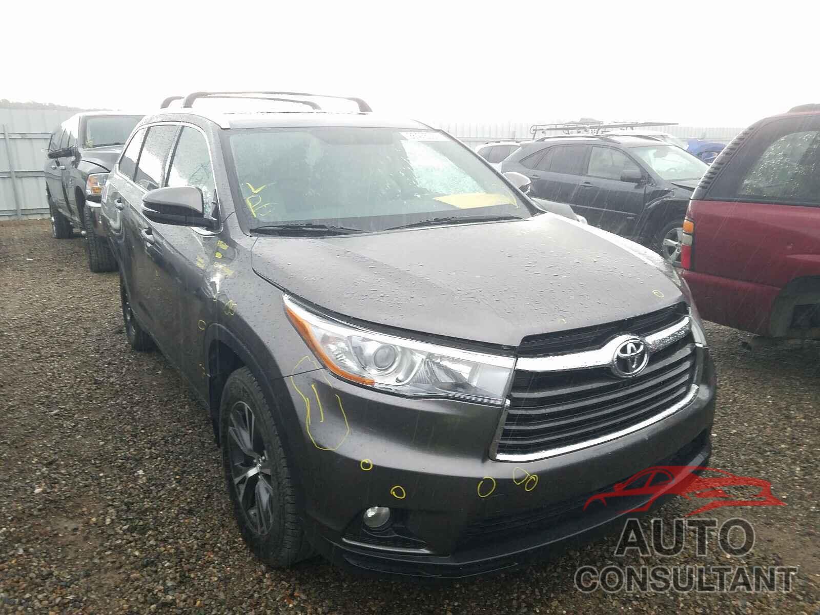 TOYOTA HIGHLANDER 2016 - 5TDJKRFH1GS505052