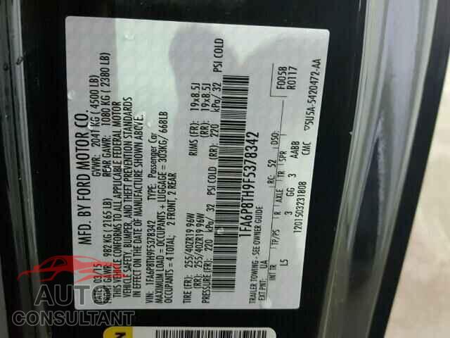 FORD MUSTANG 2015 - 1FA6P8TH9F5378342