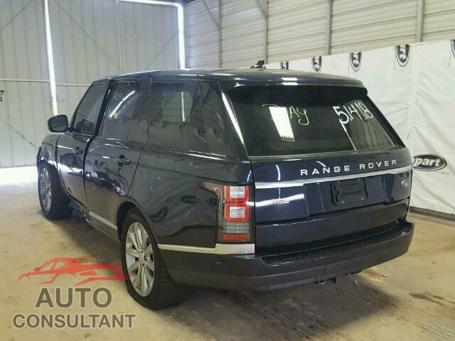 LAND ROVER RANGE ROVER HSE 2016 - SALGS2PFXGA313424