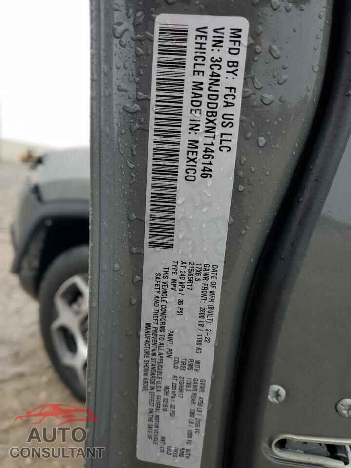 JEEP COMPASS 2022 - 3C4NJDDBXNT146146