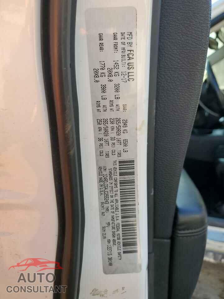 DODGE DURANGO 2018 - 1C4RDJDG4JC255243