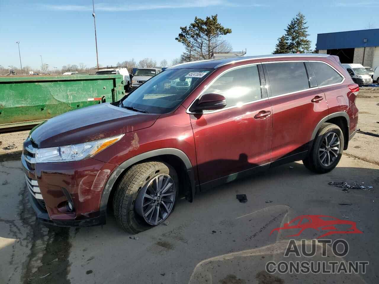 TOYOTA HIGHLANDER 2019 - 5TDJZRFHXKS729585