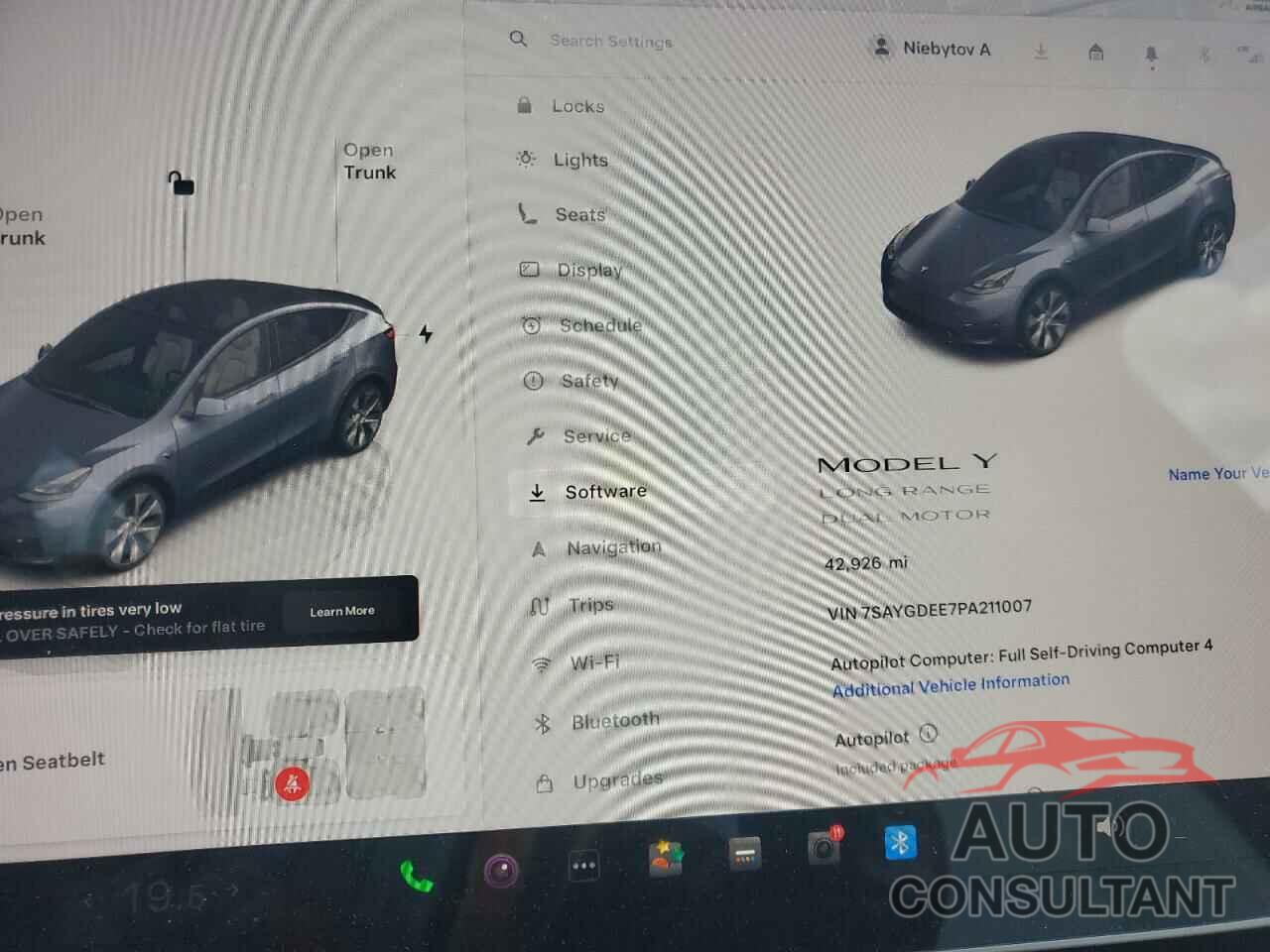 TESLA MODEL Y 2023 - 7SAYGDEE7PA211007
