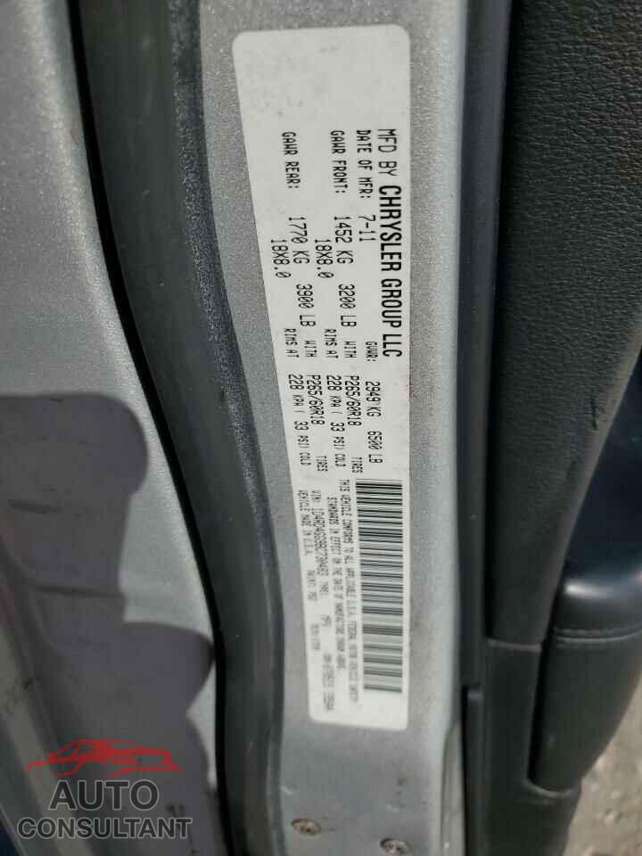 DODGE DURANGO 2011 - 1D4RD4GG9BC730483