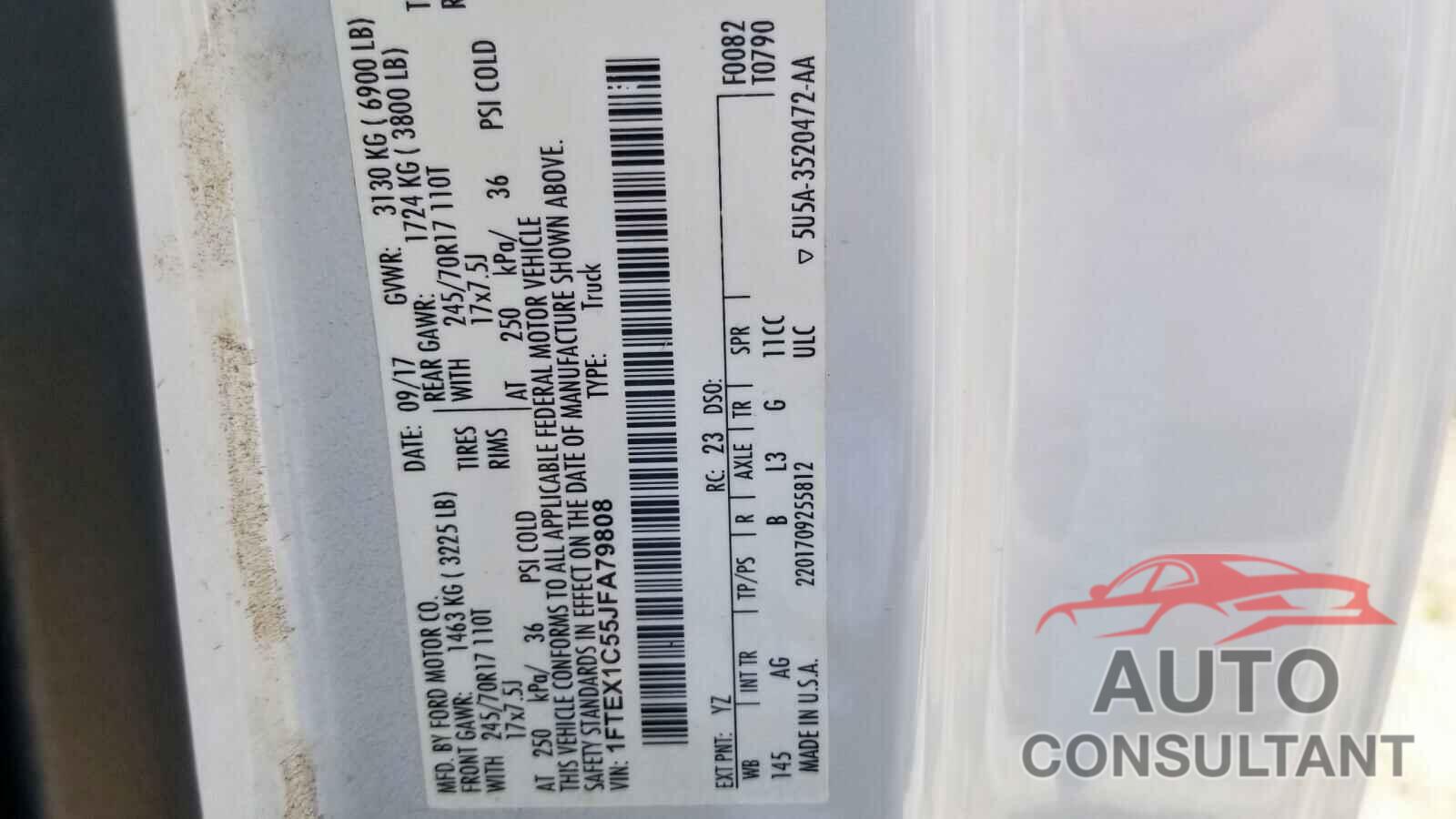 FORD F-150 2018 - 1FTEX1C55JFA79808