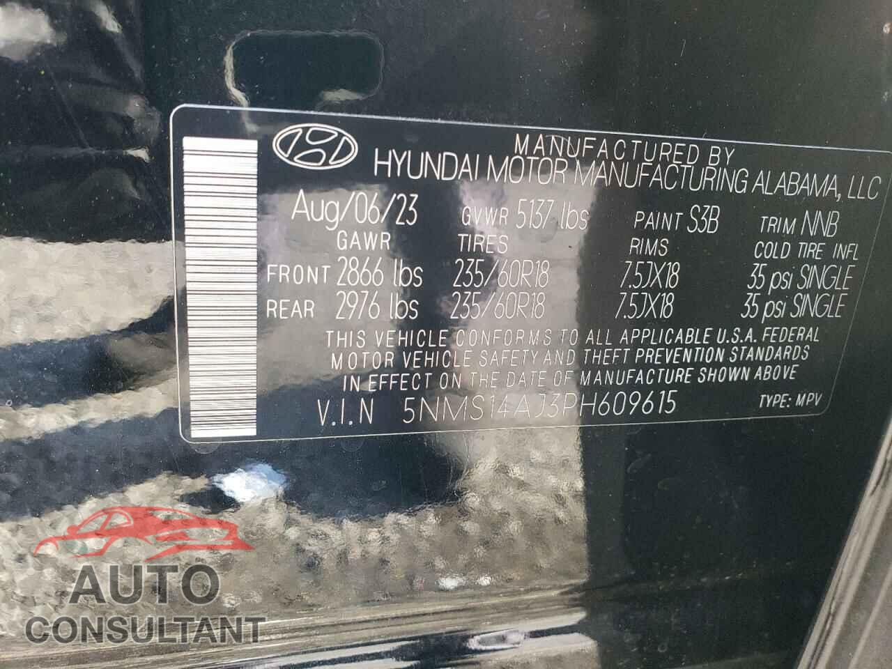 HYUNDAI SANTA FE 2023 - 5NMS14AJ3PH609615