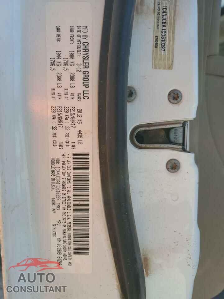JEEP COMPASS 2012 - 1C4NJCBA1CD610397