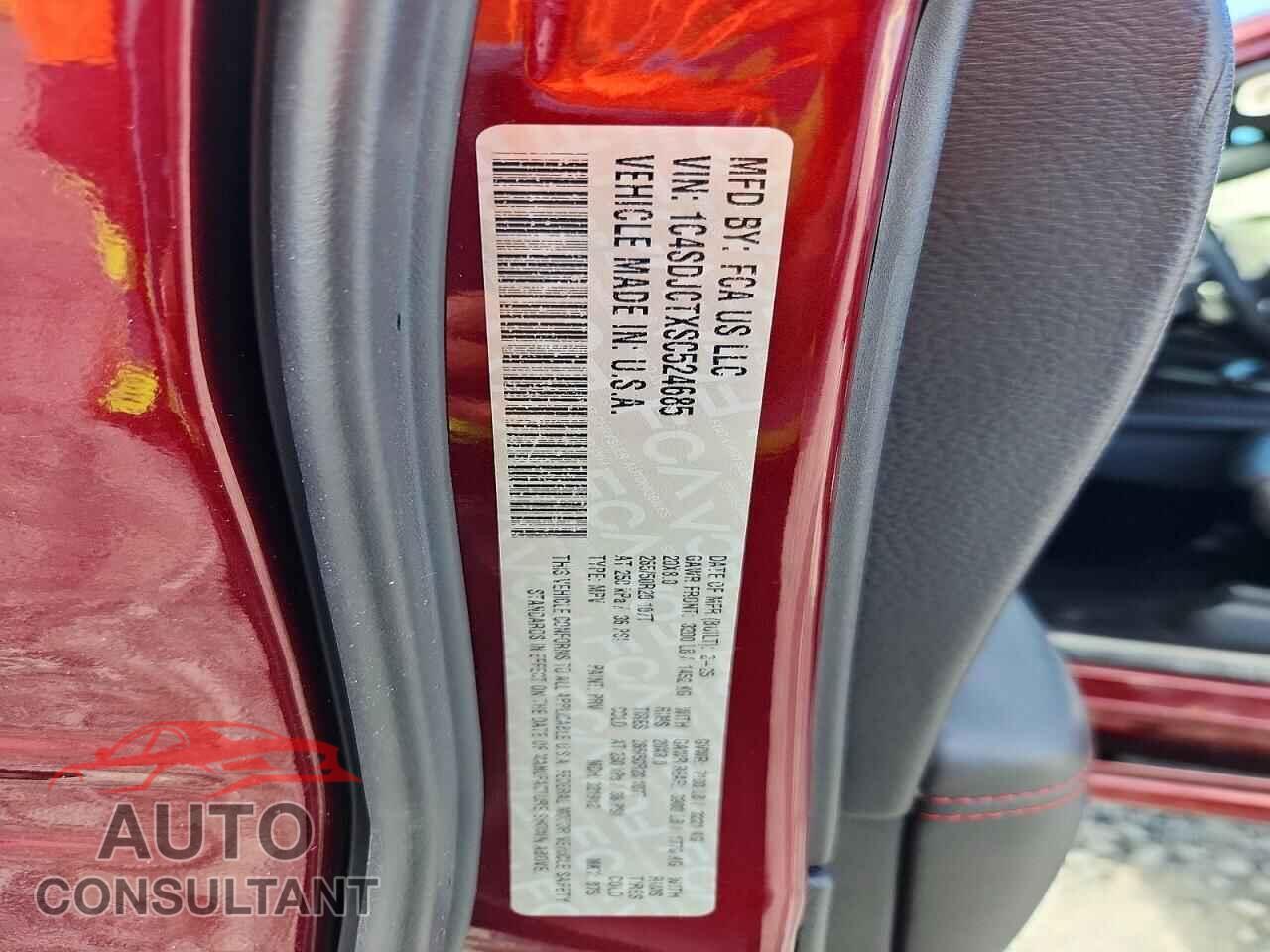 DODGE DURANGO 2025 - 1C4SDJCTXSC524685