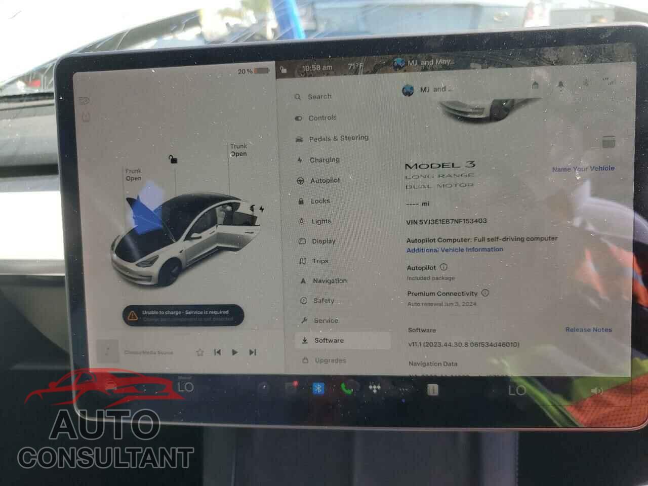 TESLA MODEL 3 2022 - 5YJ3E1EB7NF153403
