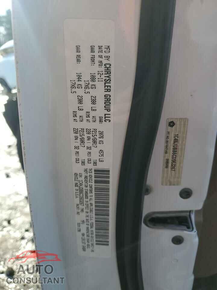 JEEP COMPASS 2012 - 1C4NJDBB6CD563267