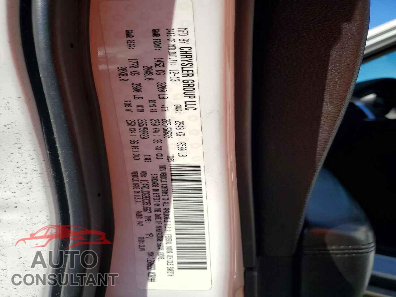 DODGE DURANGO 2014 - 1C4RDJDG2EC351667