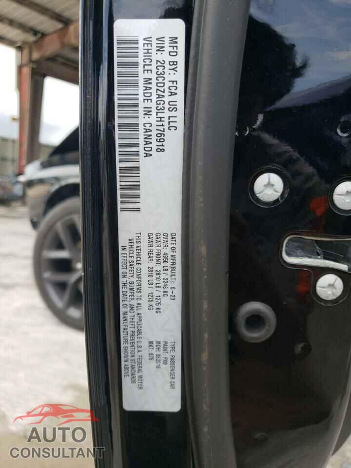DODGE CHALLENGER 2020 - 2C3CDZAG3LH176918