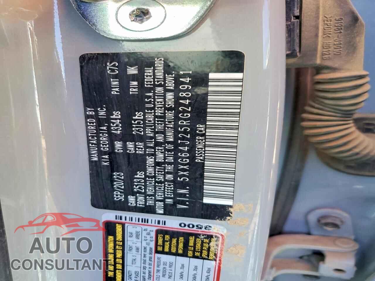 KIA K5 2024 - 5XXG64J25RG248941