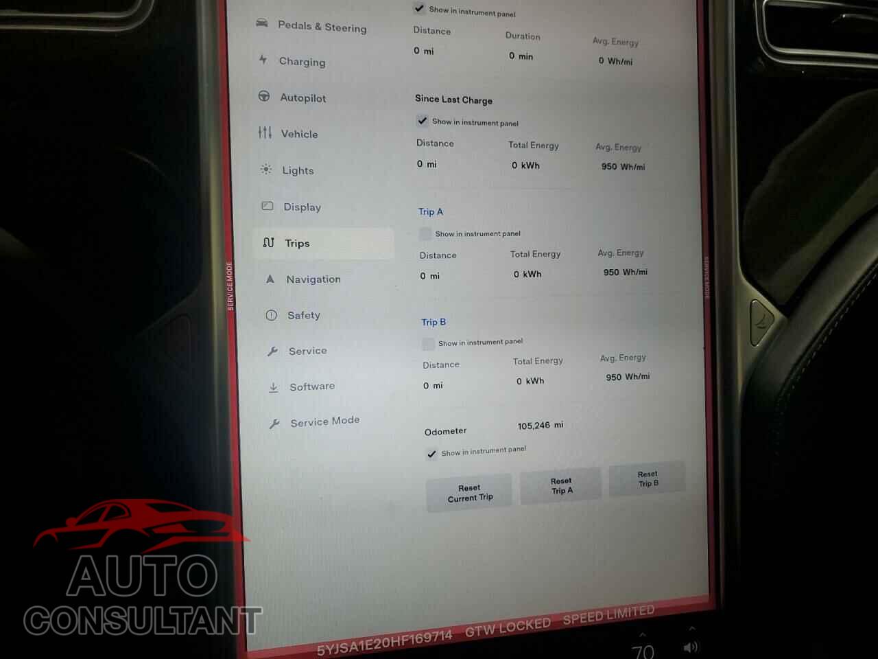 TESLA MODEL S 2017 - 5YJSA1E20HF169714