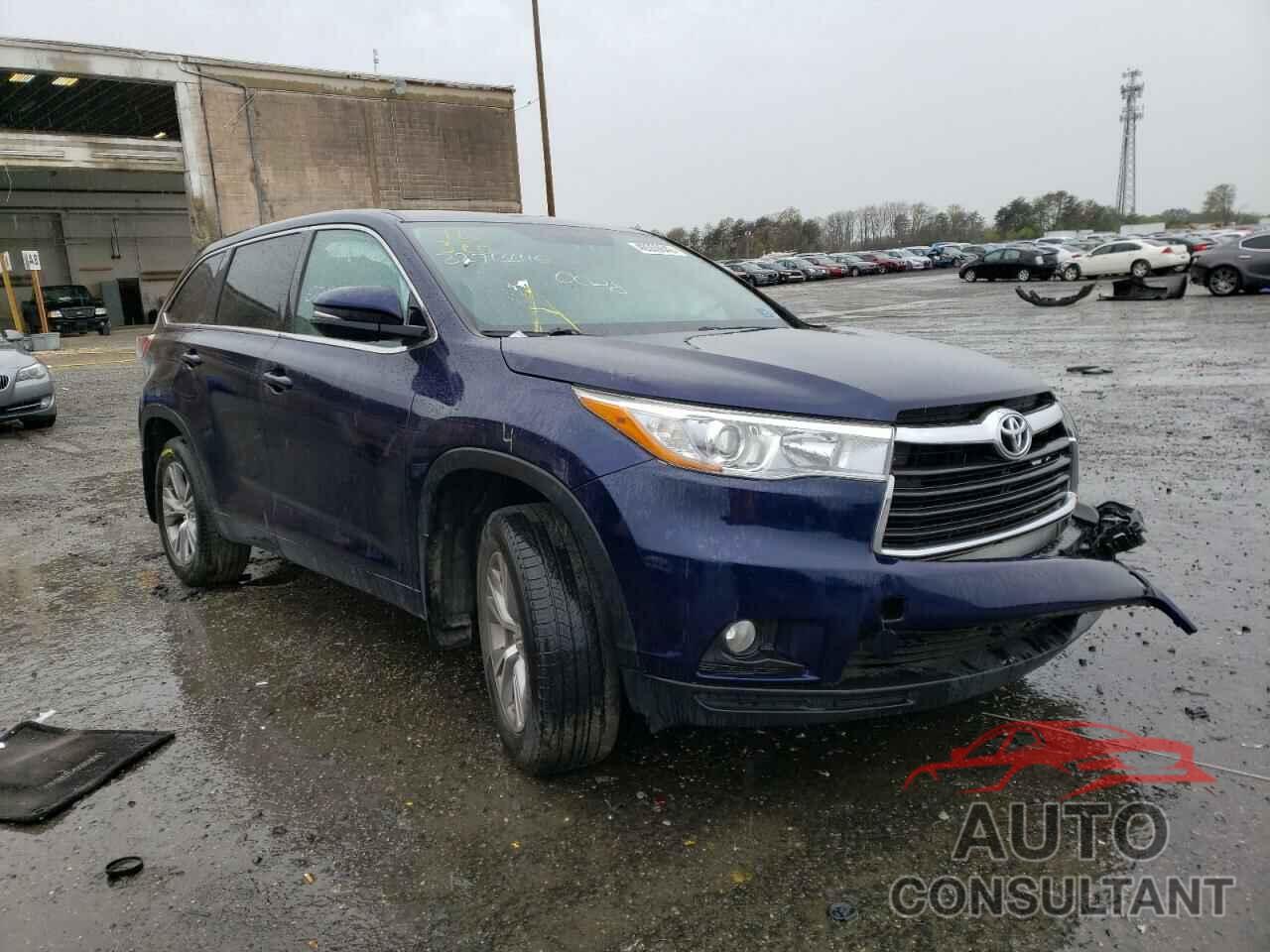 TOYOTA HIGHLANDER 2016 - 5TDBKRFH3GS279729