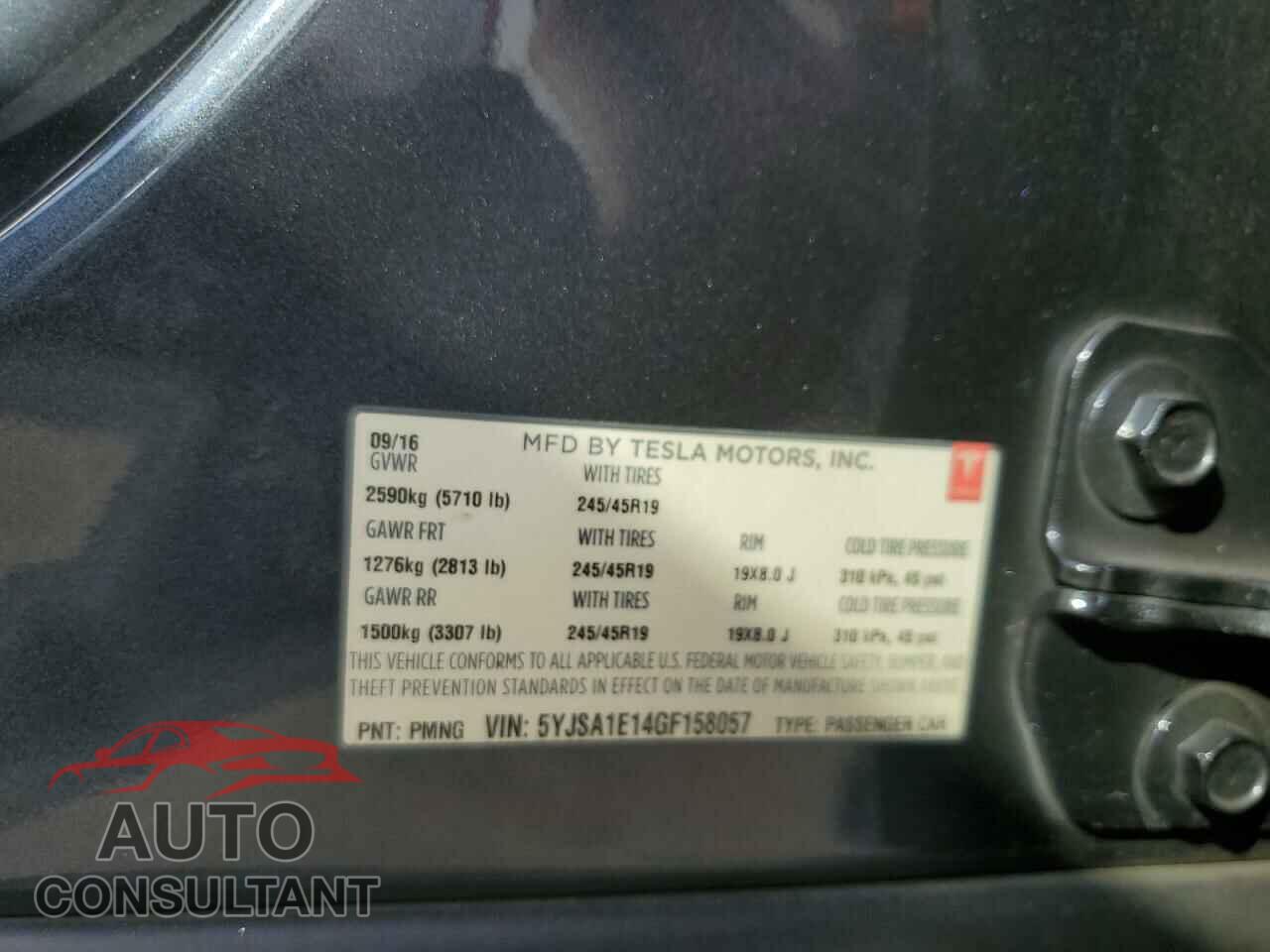 TESLA MODEL S 2016 - 5YJSA1E14GF158057