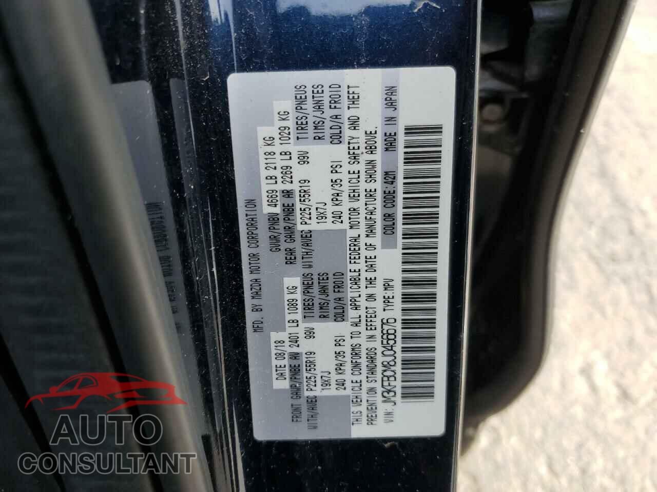 MAZDA CX-5 2018 - JM3KFBCM8J0456676