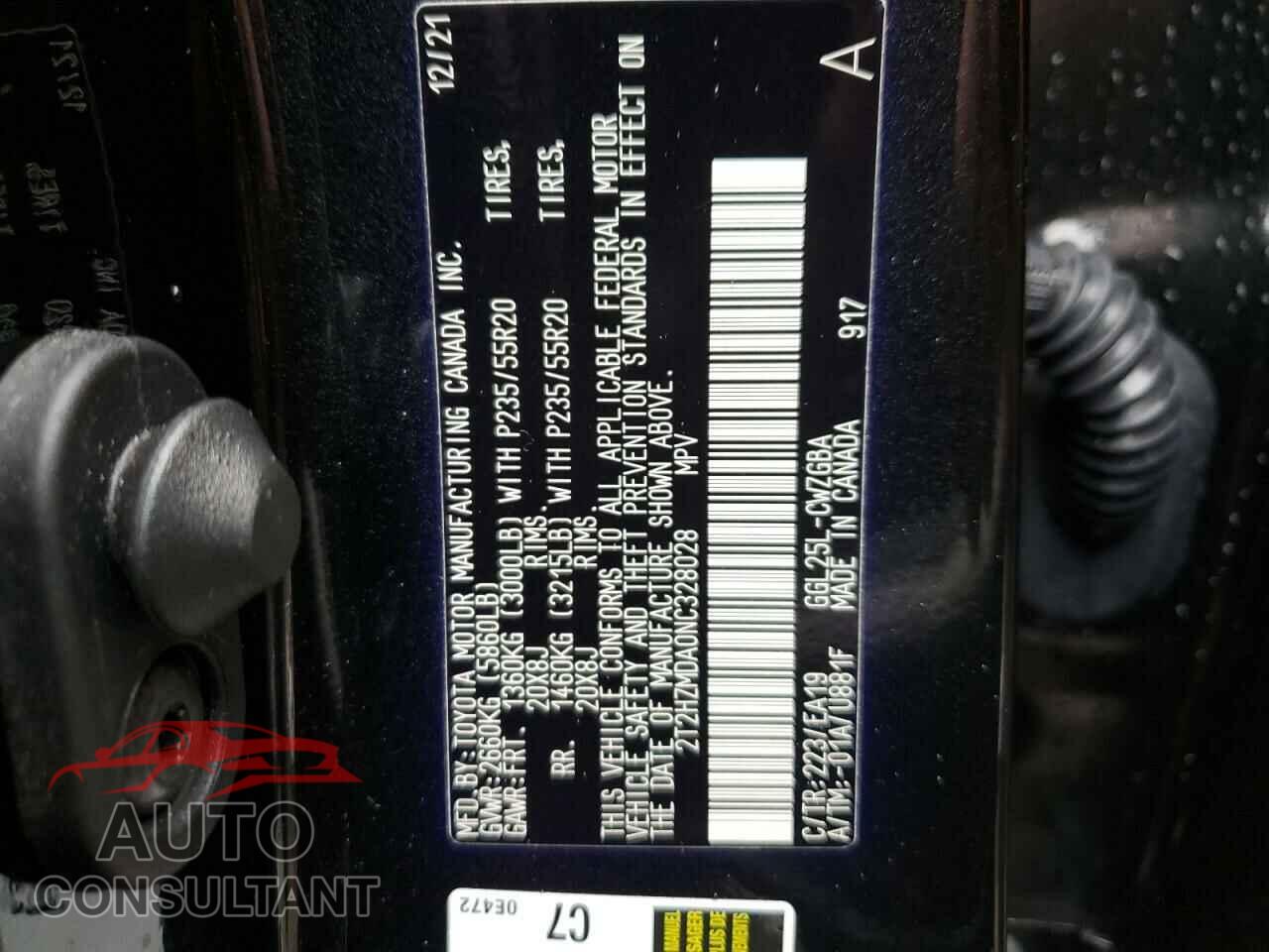 LEXUS RX350 2022 - 2T2HZMDA0NC328028