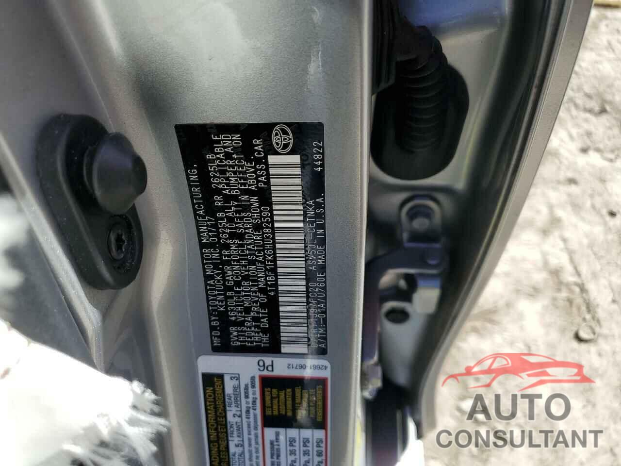 TOYOTA CAMRY 2017 - 4T1BF1FK6HU382590