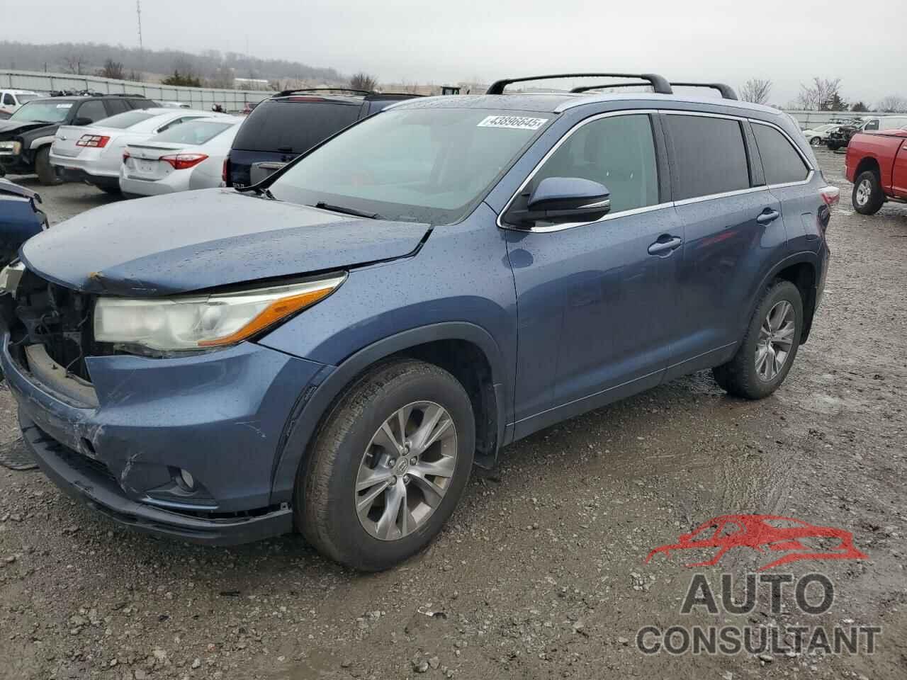 TOYOTA HIGHLANDER 2015 - 5TDJKRFHXFS172218