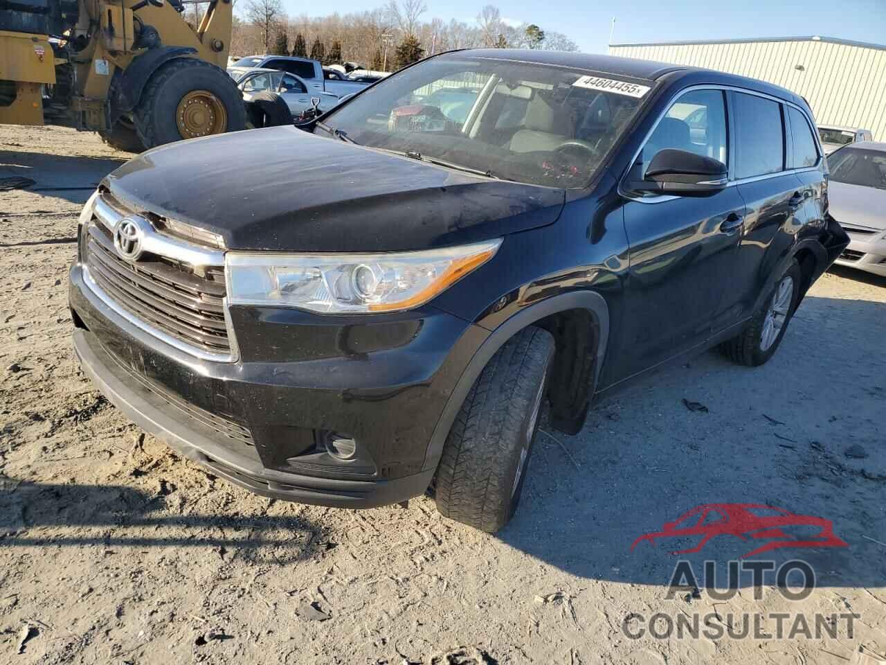 TOYOTA HIGHLANDER 2014 - 5TDBKRFH7ES062603
