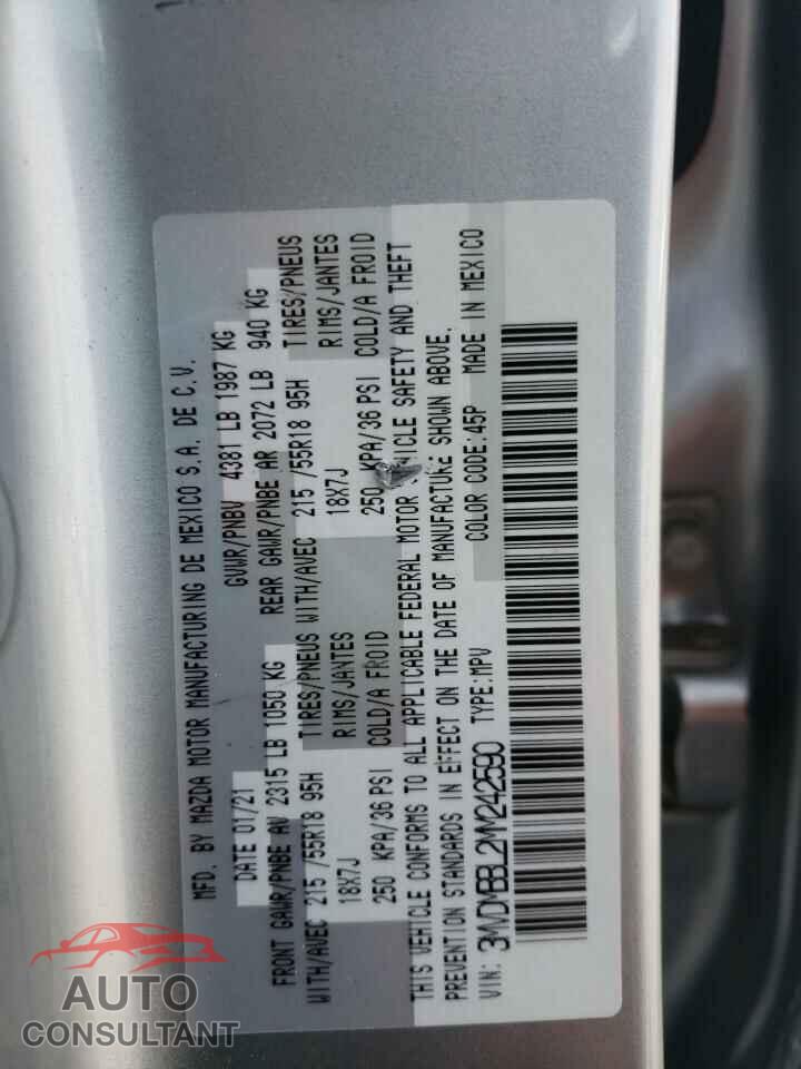 MAZDA CX30 2021 - 3MVDMBBL2MM242590