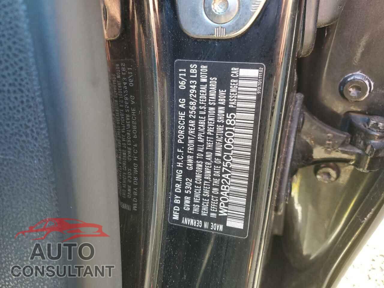 PORSCHE PANAMERA 2012 - WP0AB2A75CL060185