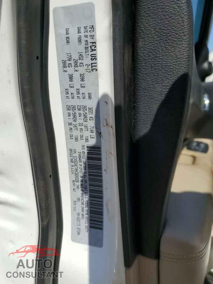DODGE DURANGO 2017 - 1C4SDHET0HC820328