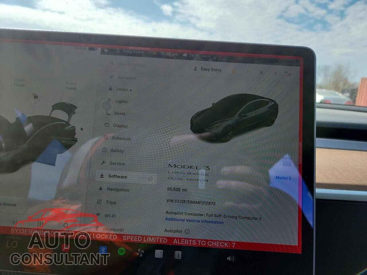 TESLA MODEL 3 2021 - 5YJ3E1EB8MF012872