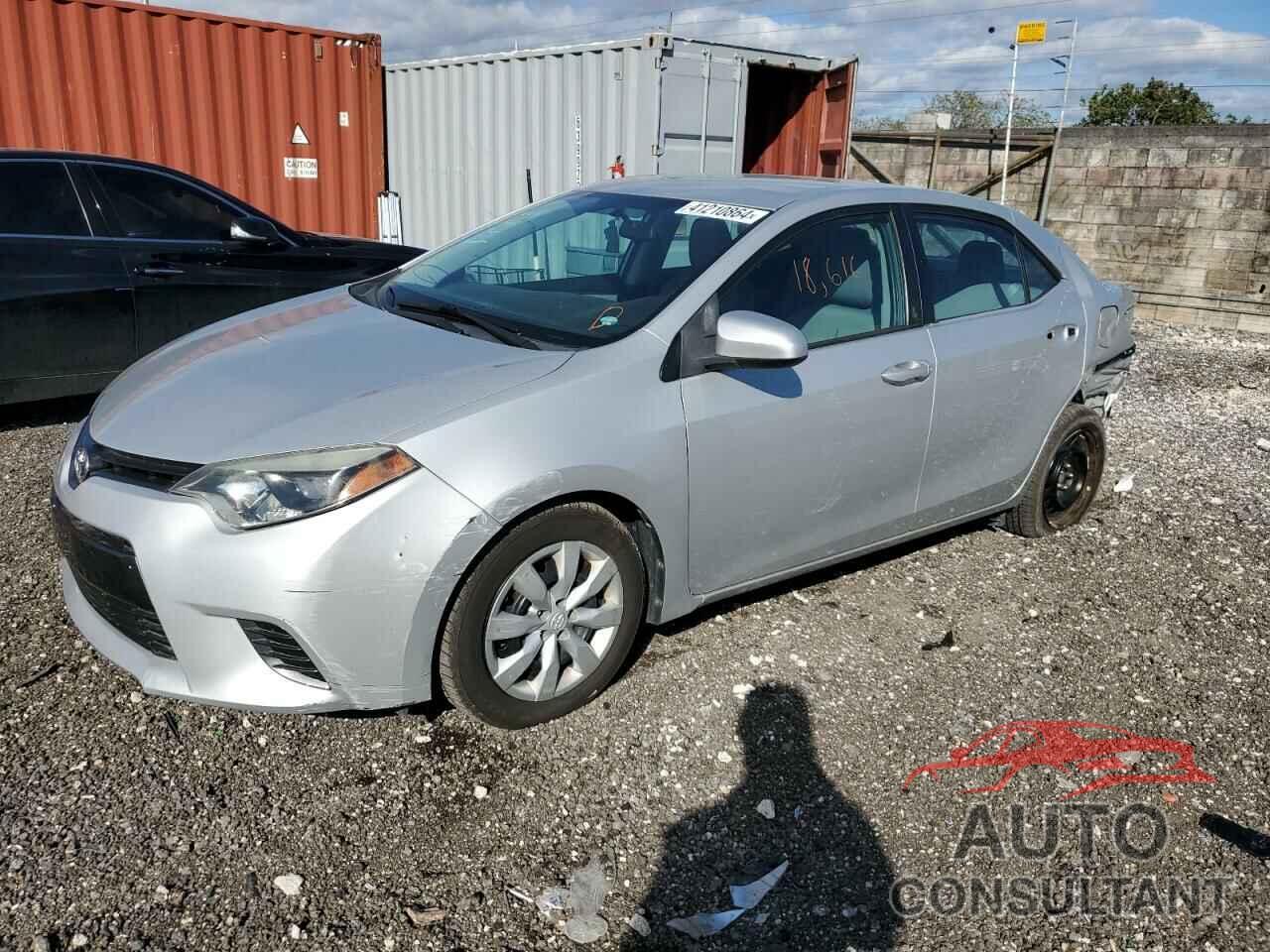 TOYOTA COROLLA 2016 - 2T1BURHE0GC674473