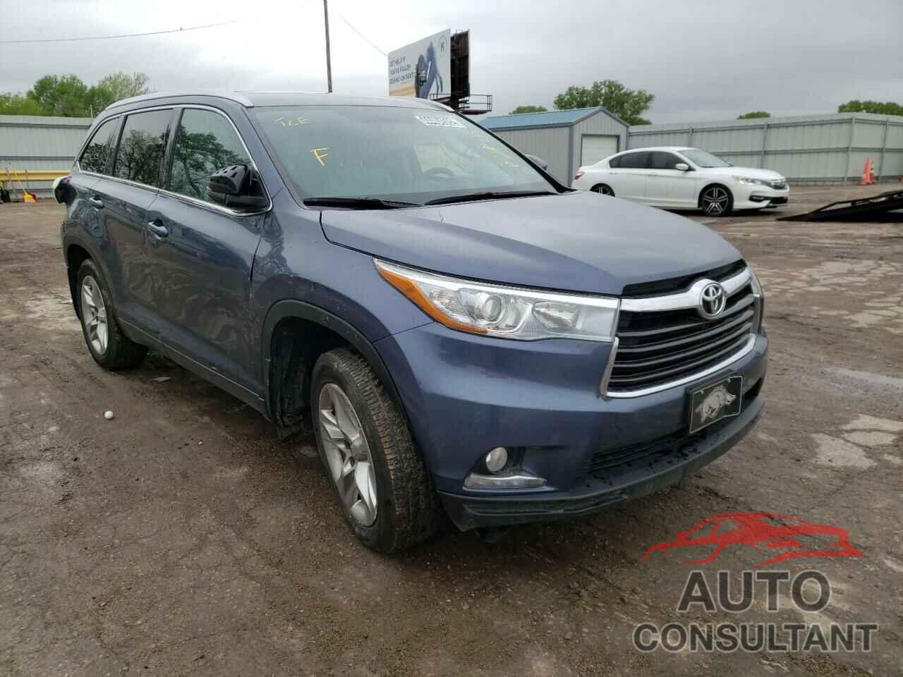 TOYOTA HIGHLANDER 2016 - 5TDYKRFH6GS149308