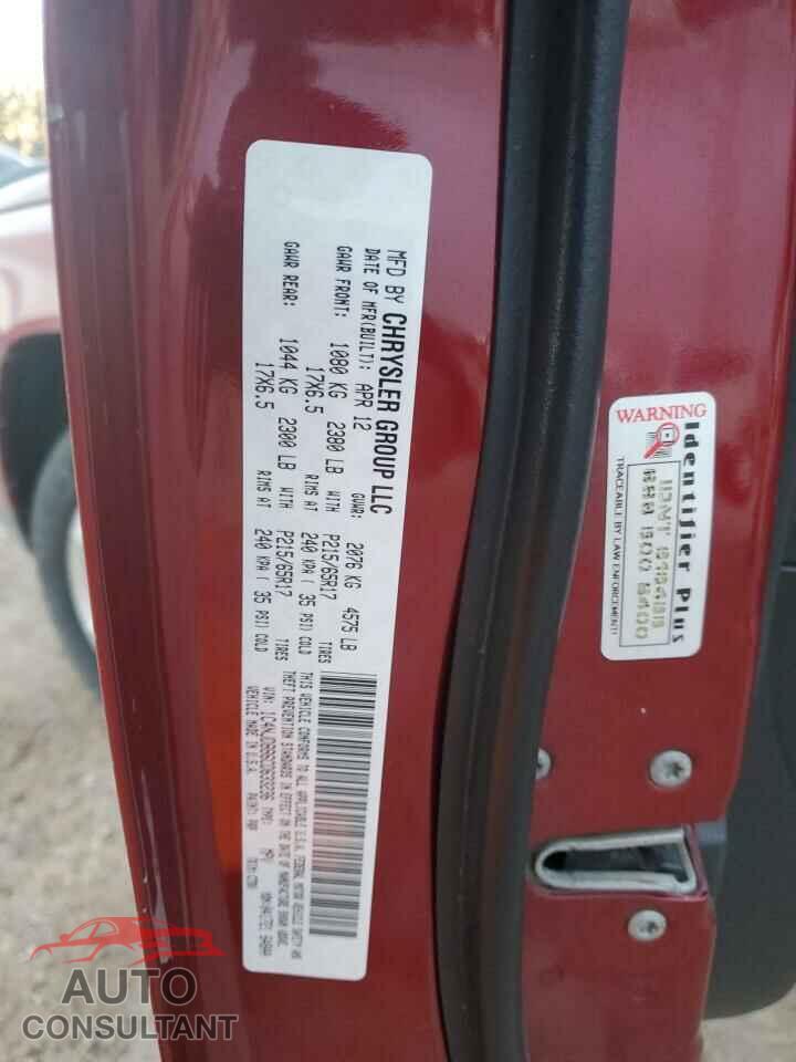 JEEP COMPASS 2012 - 1C4NJDBB6CD633236