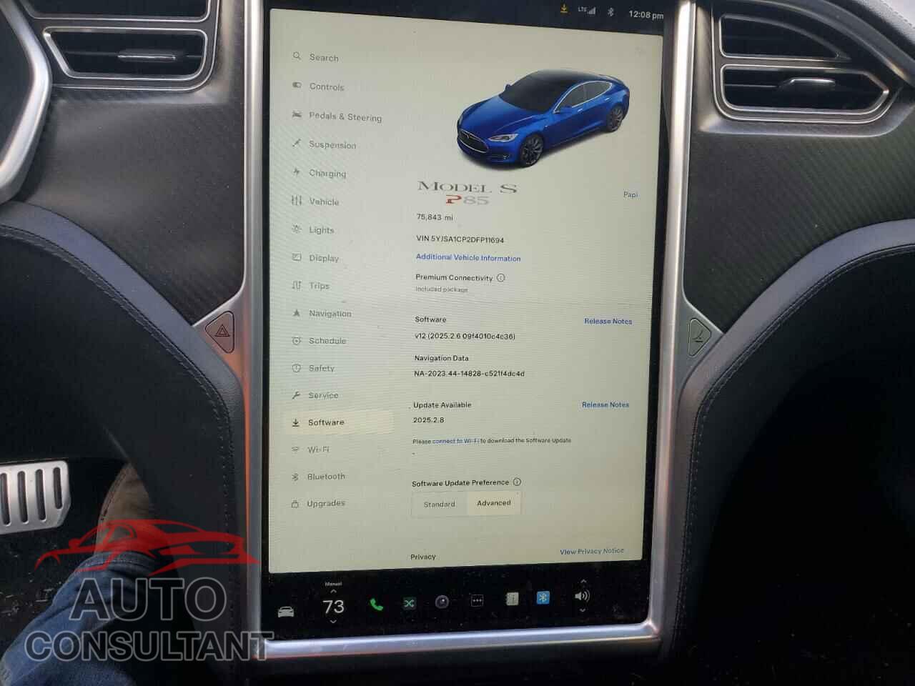 TESLA MODEL S 2013 - 5YJSA1CP2DFP11694